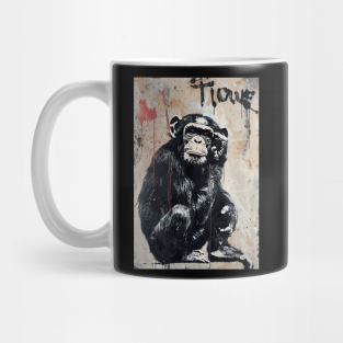 Banksy Graffiti monkey Mug